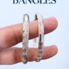 92.5 Silver Light Weight Bangles