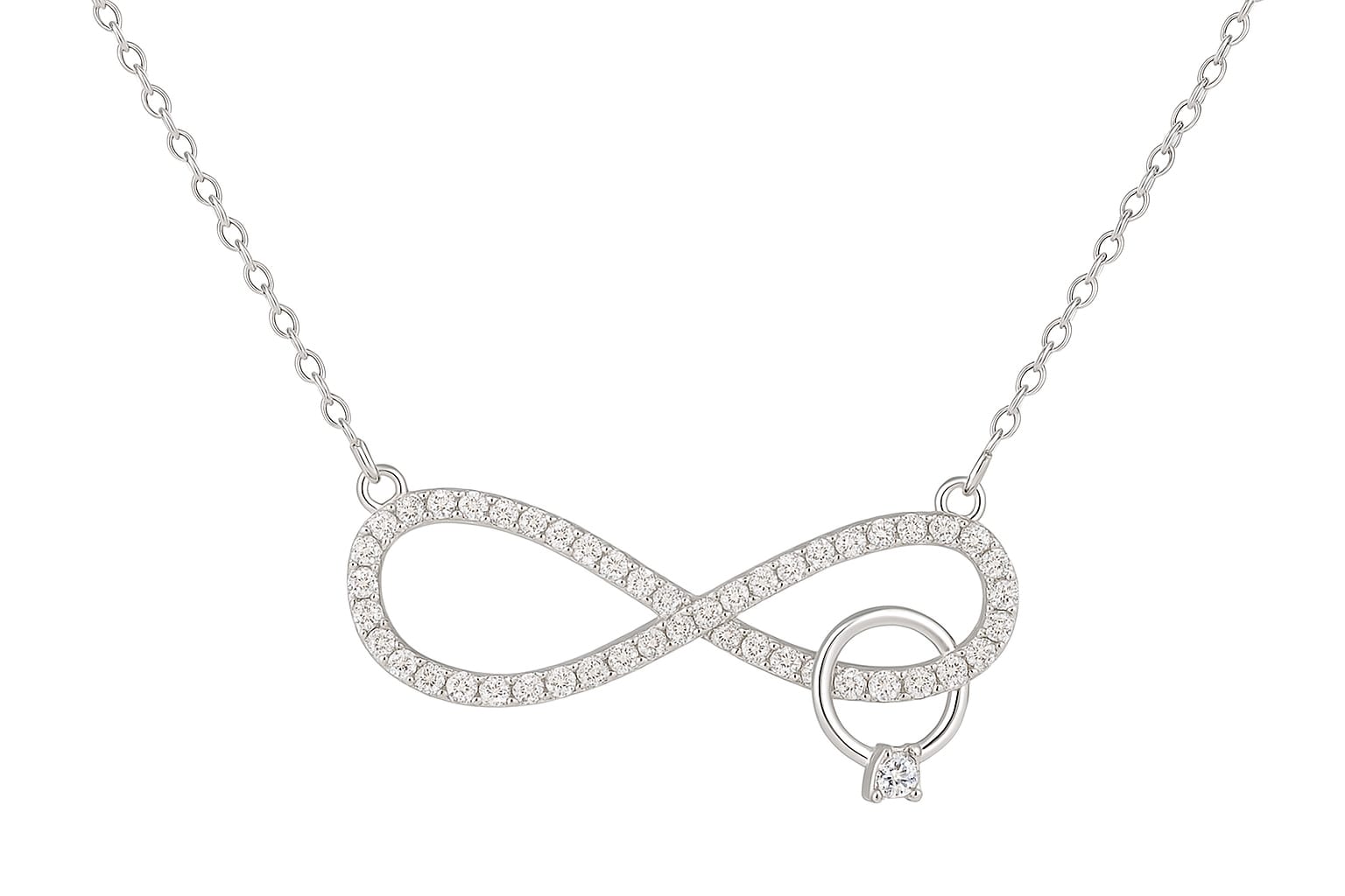 92.5 Sterling Silver Italian Chain With Pendent