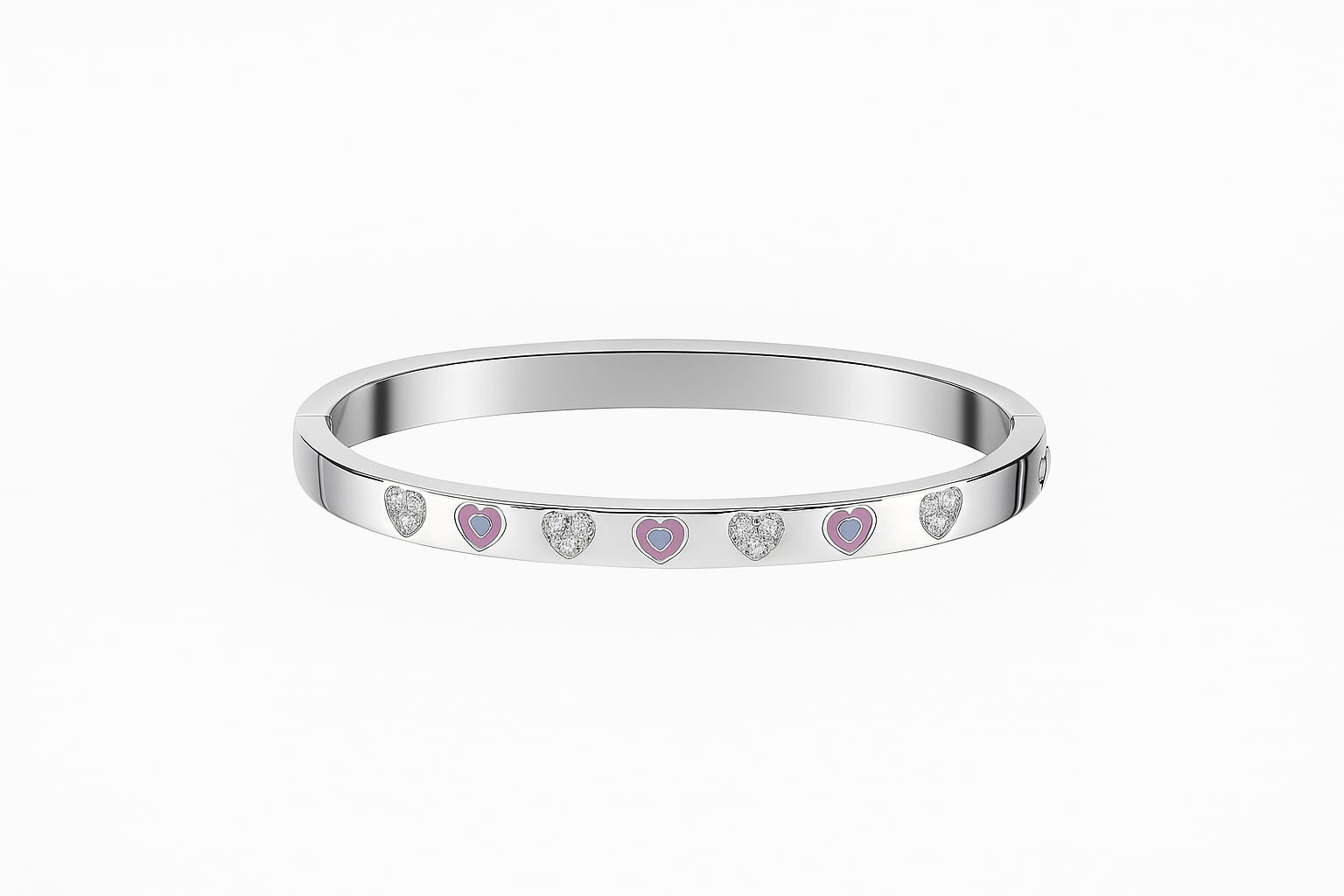 92.5 Silver Enamel Kada Bracelet